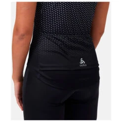 Odlo Women's T-Shirt S/U Collar S/S FZ Essential Print - Radtrikot -Continen Fahrrad Geschaft odlo womens t shirt s u collar s s fz essential print radtrikot detail 6