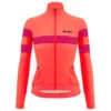 Santini Women's 2W Coral Bengal L/S Jersey - Radtrikot