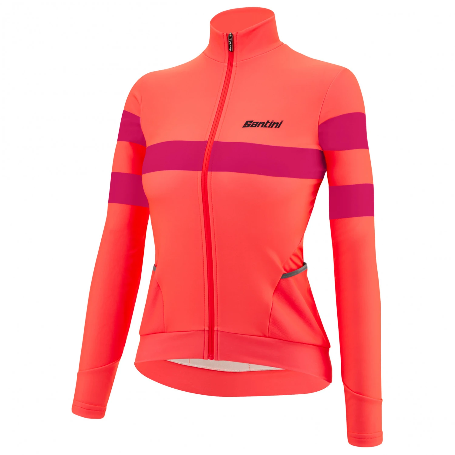 Santini Women's 2W Coral Bengal L/S Jersey - Radtrikot 2 Santini Women's 2W Coral Bengal L/S Jersey - Radtrikot – Bild 2